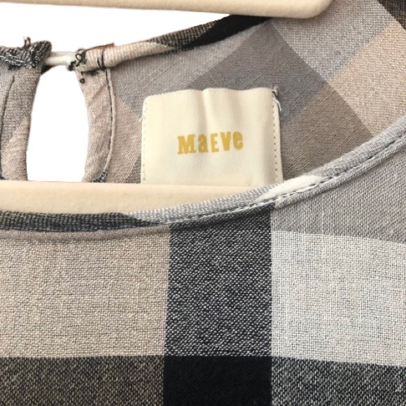 Anthropologie Maeve Plaid Kimono Tunic Dress Size S EUC - Picture 4 of 6